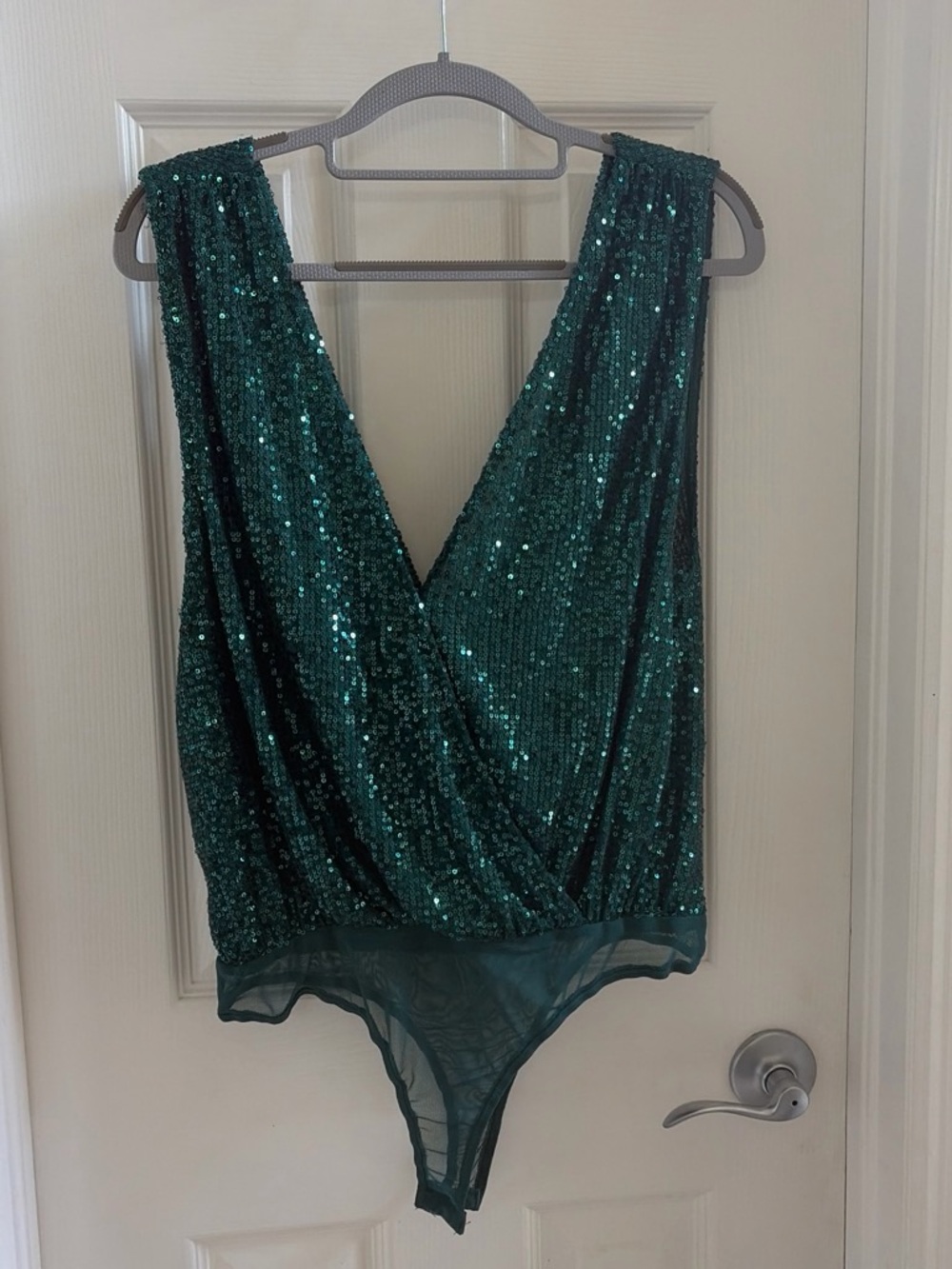 Lulus Emerald Green Sequin Bodysuit